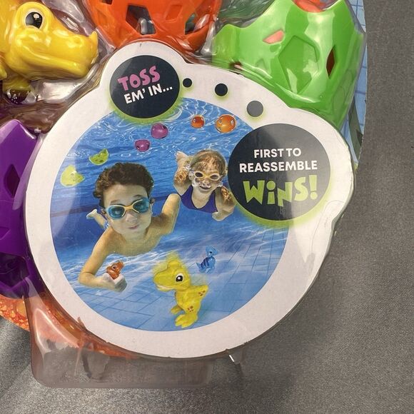 Banzai Dinosaur Dive Eggs – 18 Piece Underwater Pool Set Kids Water Toy 2pc LOT - Picture 3 of 11